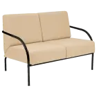 SPA 2 černý lak, koženka AN 096 - koženka béžová